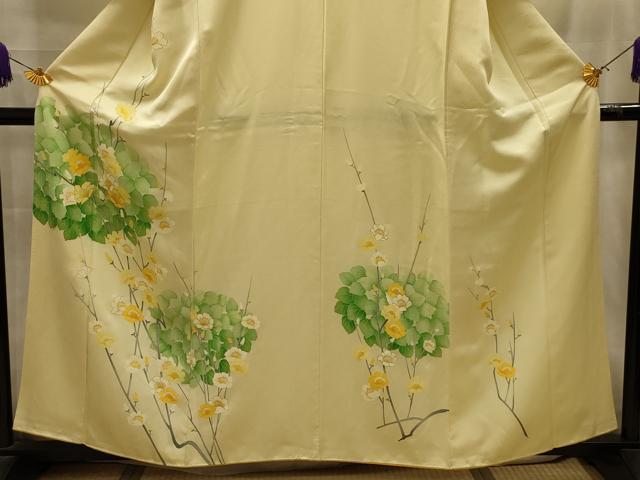 平和屋着物■訪問着　枝花文　金銀彩　正絹　逸品　AABL4276sx