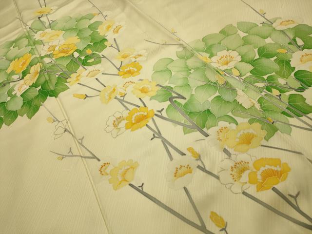 平和屋着物■訪問着　枝花文　金銀彩　正絹　逸品　AABL4276sx