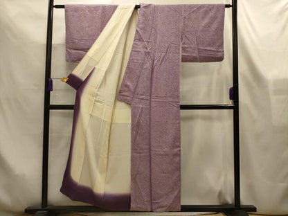 平和屋着物■大変加工の良い総絞り小紋　正絹　逸品　AABL4279sx