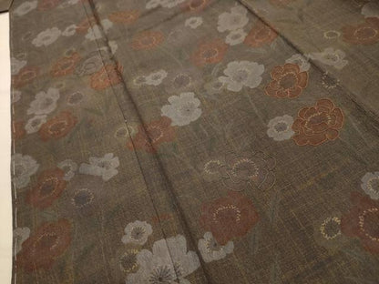 平和屋着物■訪問着　刺繍　舞花文　金彩　正絹　逸品　AABL4295sx