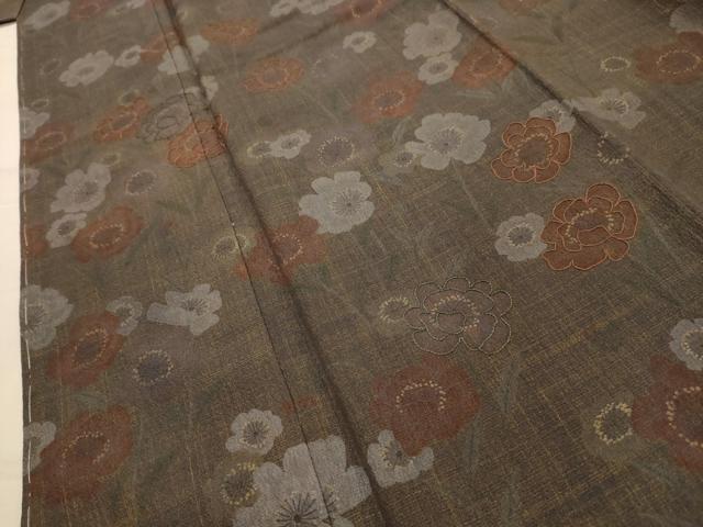 平和屋着物■訪問着　刺繍　舞花文　金彩　正絹　逸品　AABL4295sx