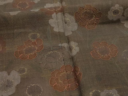 平和屋着物■訪問着　刺繍　舞花文　金彩　正絹　逸品　AABL4295sx