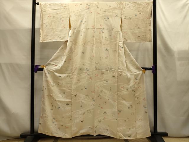 平和屋着物■上質な小紋　流水鳥獣花文　正絹　逸品　AABL4300sx