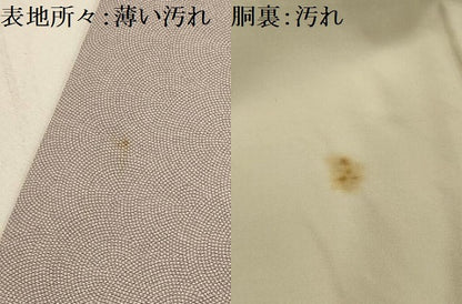 平和屋着物■江戸小紋　鮫小紋柄　正絹　逸品　AABL4316sx