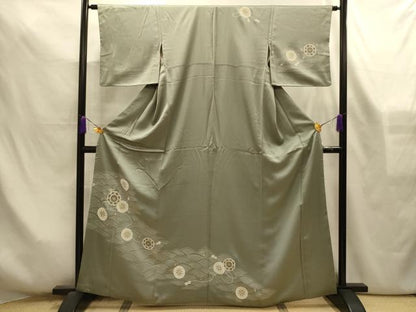 平和屋着物■訪問着　立波源氏車文　金銀彩　正絹　逸品　AABL4317sx