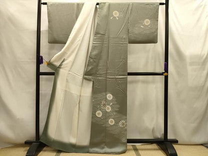 平和屋着物■訪問着　立波源氏車文　金銀彩　正絹　逸品　AABL4317sx