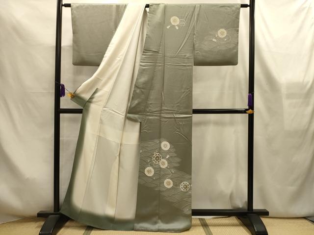 平和屋着物■訪問着　立波源氏車文　金銀彩　正絹　逸品　AABL4317sx