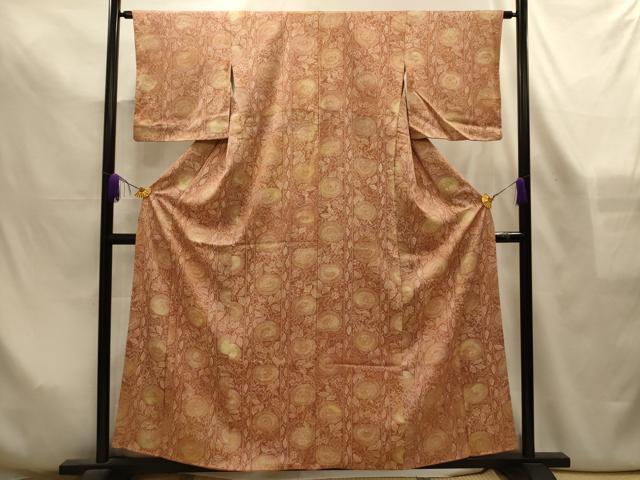 平和屋着物■上質な小紋　花間道　正絹　逸品　AABL4321sx