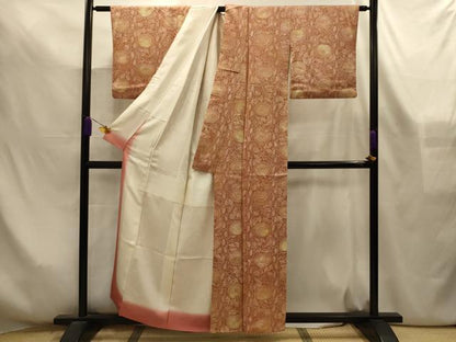 平和屋着物■上質な小紋　花間道　正絹　逸品　AABL4321sx