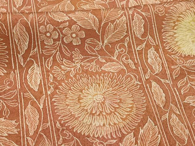 平和屋着物■上質な小紋　花間道　正絹　逸品　AABL4321sx