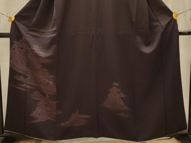 平和屋着物■訪問着　刺繍　風景文　正絹　逸品　AABL4323sx
