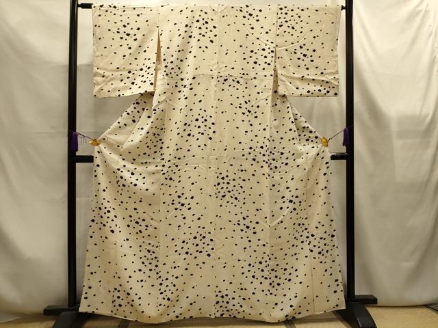 平和屋着物■上質な小紋　霞文　正絹　逸品　AABL4325sx