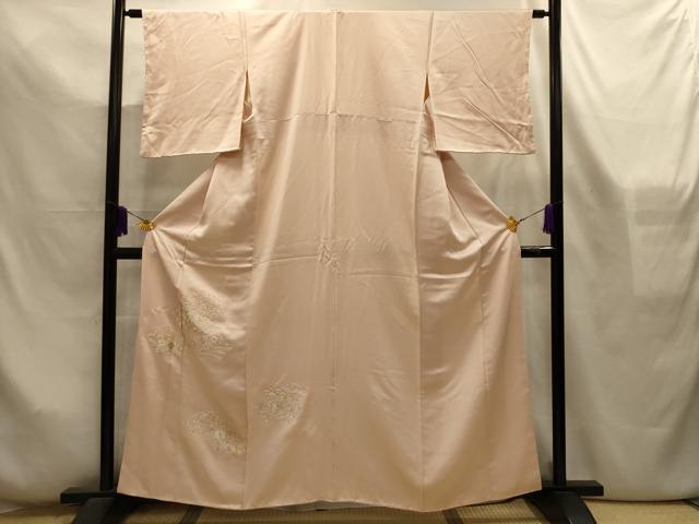 平和屋着物■中国三大刺繍　相良刺繍　訪問着　地紙重ね吉祥花文　正絹　逸品　AABL4327sx