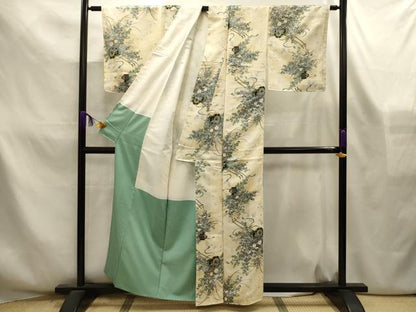平和屋着物■小紋　花車文　洗える着物　AABL4344sx