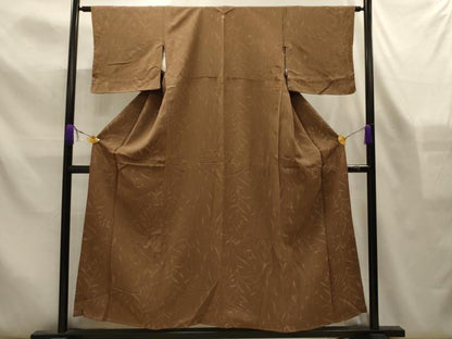 平和屋着物■上質な小紋　花唐草文　正絹　逸品　AABL4355sx