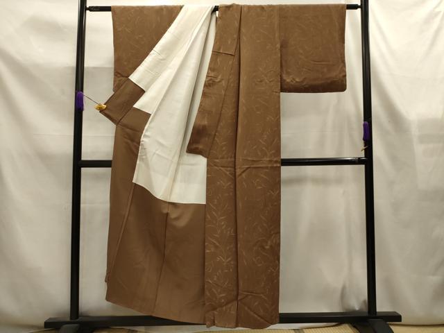 平和屋着物■上質な小紋　花唐草文　正絹　逸品　AABL4355sx