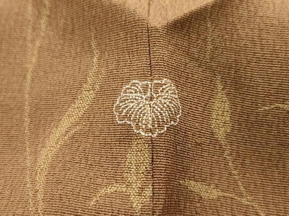 平和屋着物■上質な小紋　花唐草文　正絹　逸品　AABL4355sx