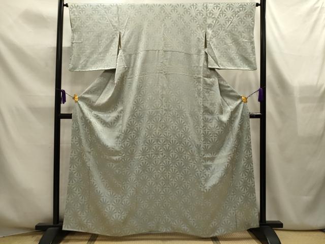 平和屋着物■上質な小紋　菊青海波　正絹　逸品　AABL4356sx