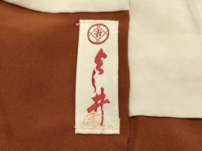 平和屋着物■江戸小紋　松竹梅風景文　正絹　逸品　AABL4358sx