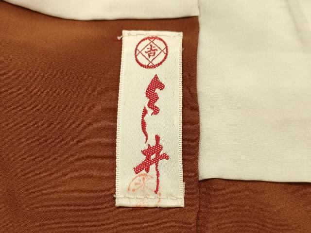 平和屋着物■江戸小紋　松竹梅風景文　正絹　逸品　AABL4358sx