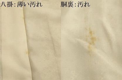 平和屋着物■上質な小紋　枝花文　金彩　正絹　逸品　AABL4364sx