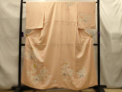 平和屋着物■訪問着　草花文　金彩　正絹　逸品　AABL4369sx