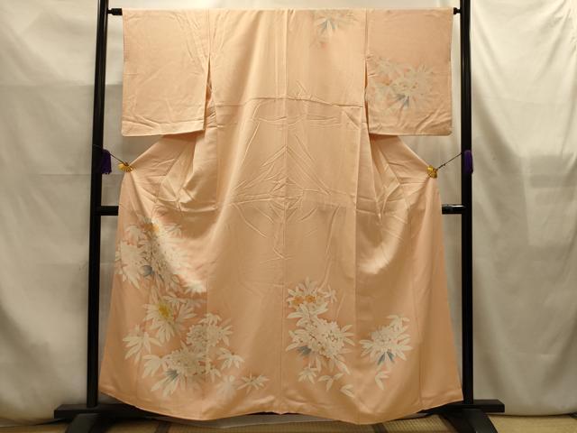 平和屋着物■訪問着　草花文　金彩　正絹　逸品　AABL4369sx