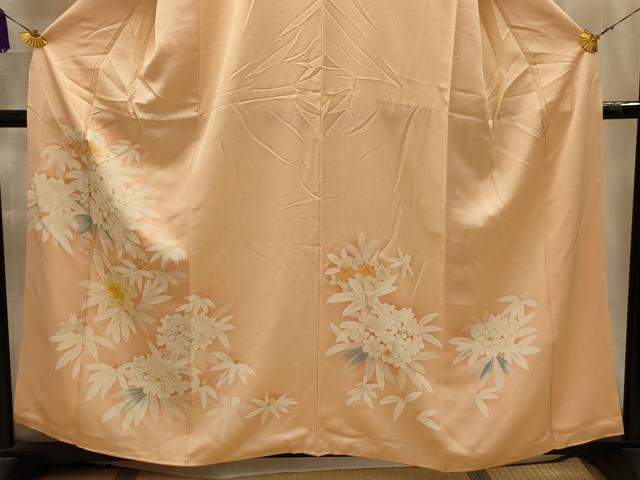 平和屋着物■訪問着　草花文　金彩　正絹　逸品　AABL4369sx