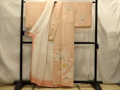平和屋着物■訪問着　草花文　金彩　正絹　逸品　AABL4369sx