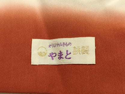 平和屋着物■上質な小紋　人物風景文　鬼しぼ縮緬　やまと誂製　正絹　逸品　AABL4374sx