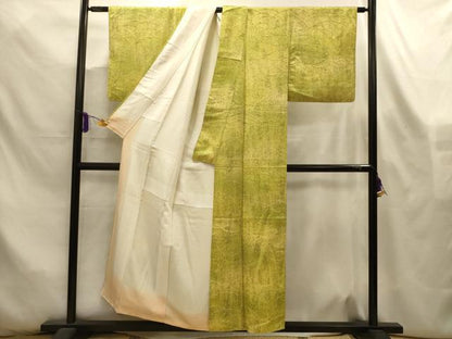 平和屋着物■上質な小紋　地紋起こし　芝文　正絹　逸品　AABL4375sx