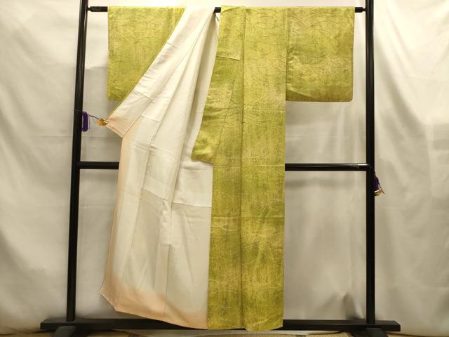 平和屋着物■上質な小紋　地紋起こし　芝文　正絹　逸品　AABL4375sx