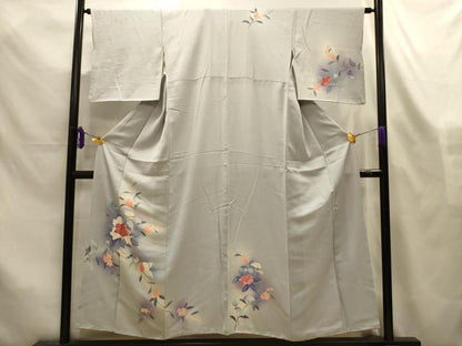 平和屋着物■訪問着　友禅　草花文　暈し染め　正絹　逸品　AABL4386sx