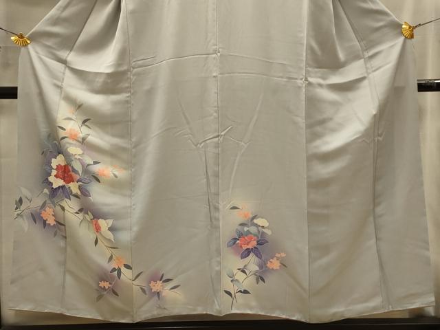平和屋着物■訪問着　友禅　草花文　暈し染め　正絹　逸品　AABL4386sx