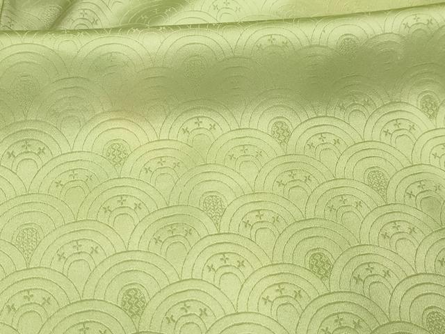 平和屋着物■上質な小紋　青海波　暈し染め　正絹　逸品　AABL4387sx