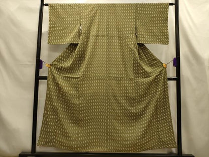 平和屋着物■上質な小紋　幾何学文様　正絹　逸品　AABL4390sx