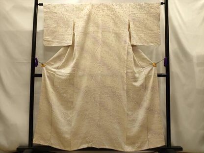 平和屋着物■上質な小紋　流水花文　暈し染め　正絹　逸品　AABL4392sx