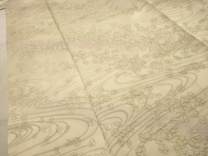 平和屋着物■上質な小紋　流水花文　暈し染め　正絹　逸品　AABL4392sx