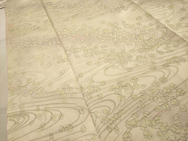 平和屋着物■上質な小紋　流水花文　暈し染め　正絹　逸品　AABL4392sx
