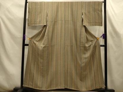 平和屋着物■上質な小紋　間道　正絹　逸品　AABL4395sx