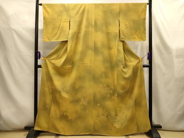 平和屋着物■訪問着　草花文　暈し染め　正絹　逸品　AABL4402sx