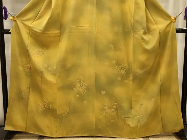 平和屋着物■訪問着　草花文　暈し染め　正絹　逸品　AABL4402sx
