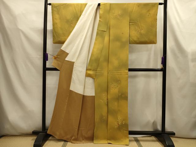 平和屋着物■訪問着　草花文　暈し染め　正絹　逸品　AABL4402sx