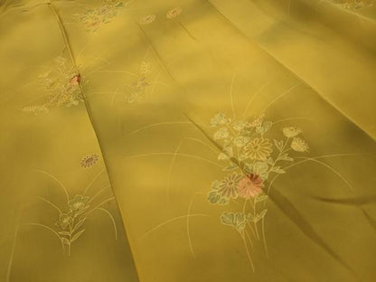 平和屋着物■訪問着　草花文　暈し染め　正絹　逸品　AABL4402sx