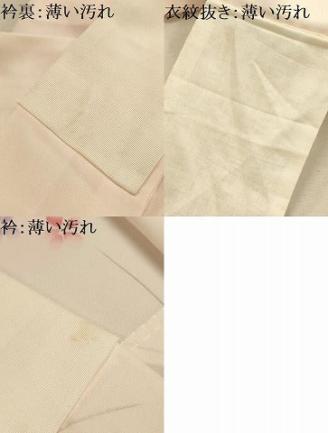 平和屋着物■長襦袢　無双仕立て　作家物　草花文　花の夢　暈し染め　正絹　逸品　AABL4406sx