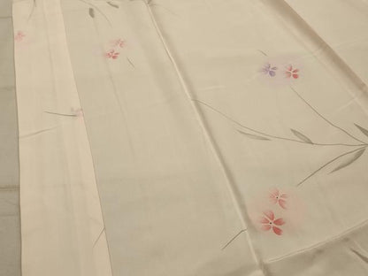 平和屋着物■長襦袢　無双仕立て　作家物　草花文　花の夢　暈し染め　正絹　逸品　AABL4406sx