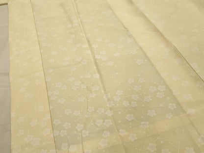 平和屋着物■長襦袢　無双仕立て　枝梅文　正絹　逸品　AABL4407sx
