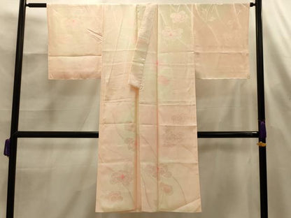 平和屋着物■長襦袢　無双仕立て　流水花文　暈し染め　正絹　逸品　AABL4412sx