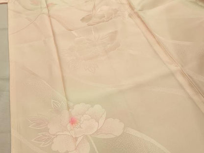 平和屋着物■長襦袢　無双仕立て　流水花文　暈し染め　正絹　逸品　AABL4412sx