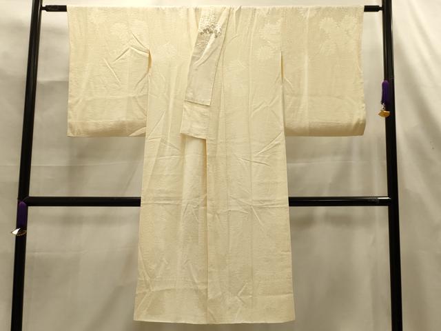 平和屋着物■長襦袢　袷　菊尽くし　蜂蜜色　金糸　正絹　逸品　AABL4413sx